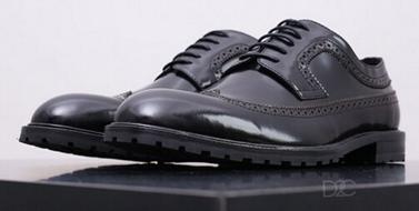 SLIMSHOES陳恩男鏤空雕花系帶尖頭低跟牛皮男士皮鞋